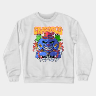 Crazy dog Crewneck Sweatshirt